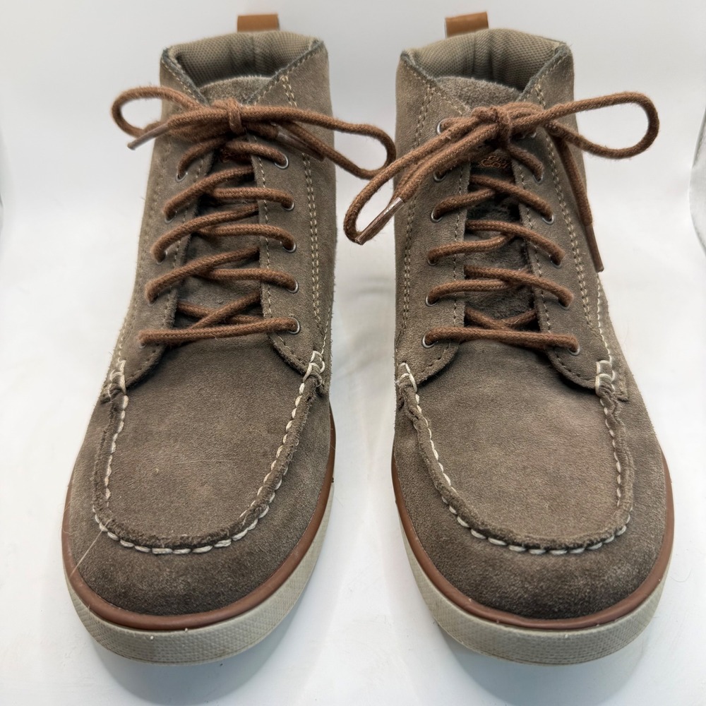 Eddie Bauer Womens Suede Moc Toe Chukka Boots Taupe Brown Size 7 Style 0073-526